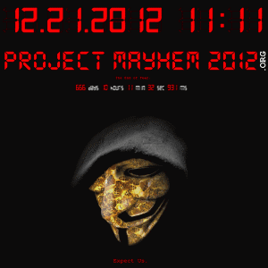 Discours des Anonymous sur le "project Mayhem 2012"